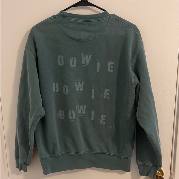 Anine Bing Green Crewneck Sweater with Distressed Graphic - Picture 3 of 5